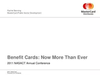 Benefit Cards: Now More Than Ever