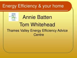 Energy Efficiency &amp; your home