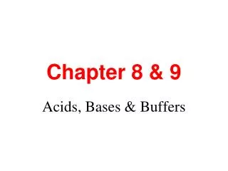 Chapter 8 &amp; 9