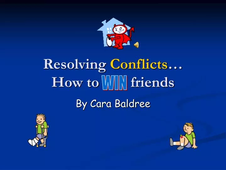 resolving conflicts how to friends