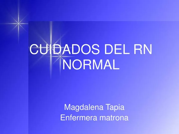 cuidados del rn normal