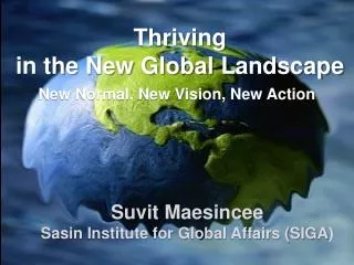 Thriving in the New Global Landscape