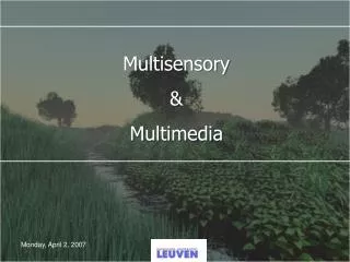 Multisensory &amp; Multimedia