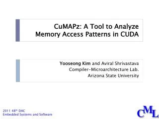 CuMAPz : A Tool to Analyze Memory Access Patterns in CUDA