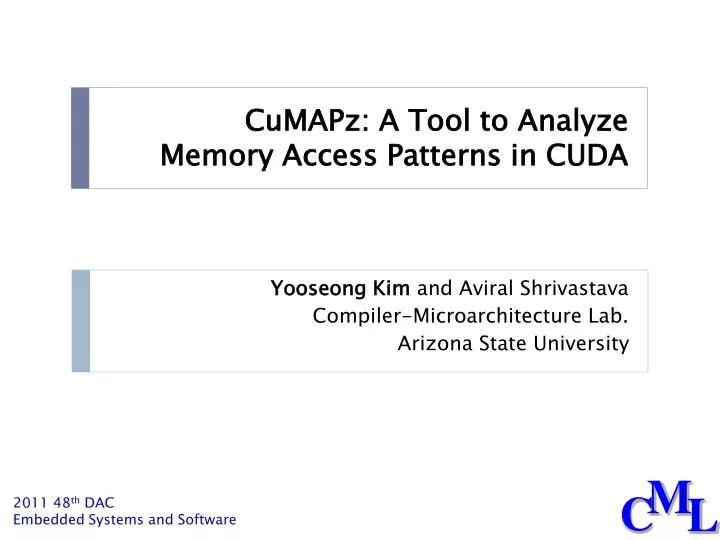 cumapz a tool to analyze memory access patterns in cuda