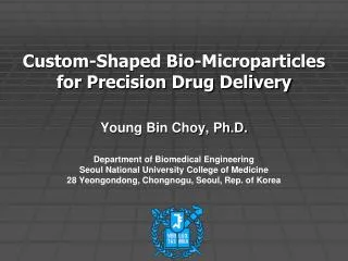 Custom-Shaped Bio-Microparticles for Precision Drug Delivery