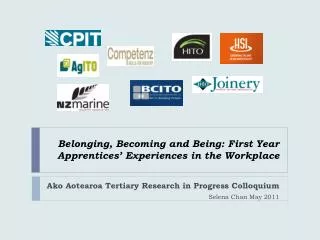 Belonging, Becoming and Being: First Year Apprentices’ Experiences in the Workplace