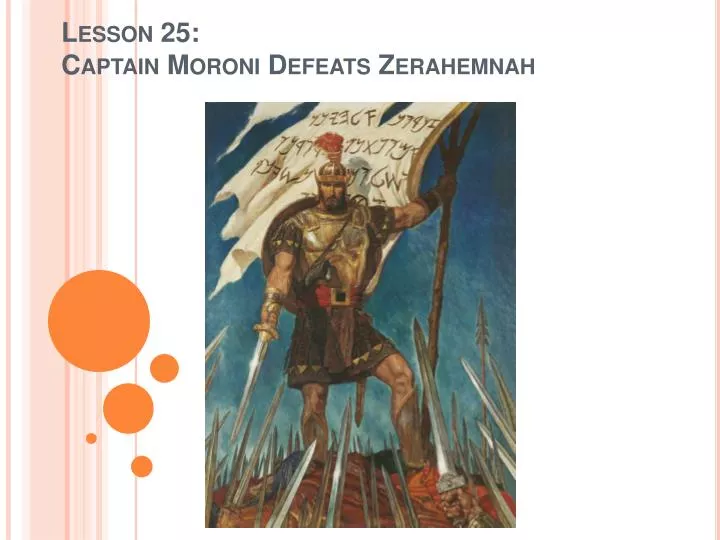 lesson 25 captain moroni defeats zerahemnah