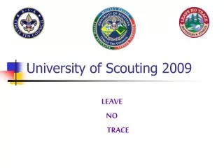 University of Scouting 2009