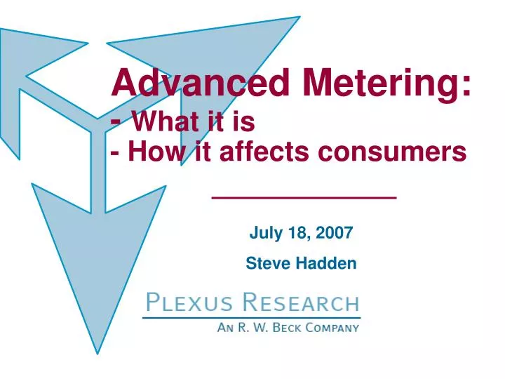 advanced metering what it is how it affects consumers