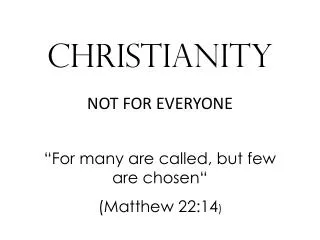 Christianity