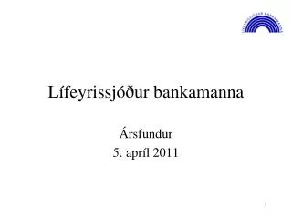 Lífeyrissjóður bankamanna