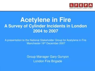 Group Manager Gary Gunyon London Fire Brigade
