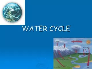 water cycle