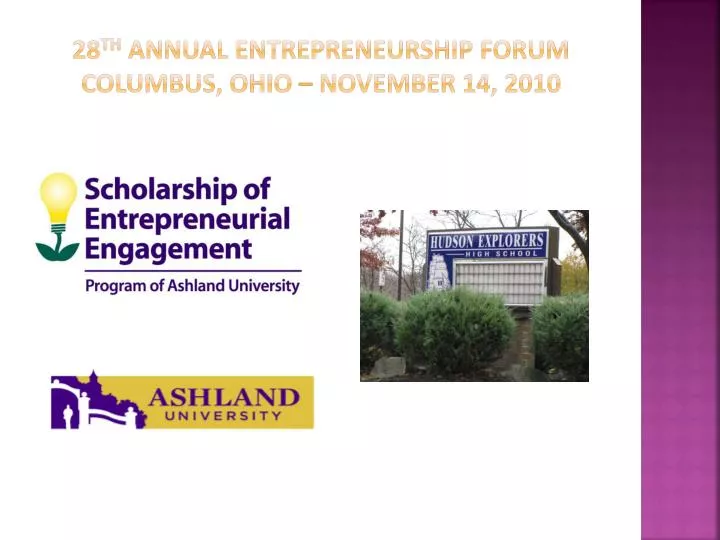 28 th annual entrepreneurship forum columbus ohio november 14 2010