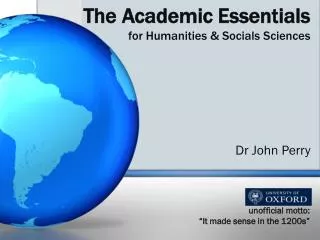 The Academic Essentials for Humanities &amp; Socials Sciences