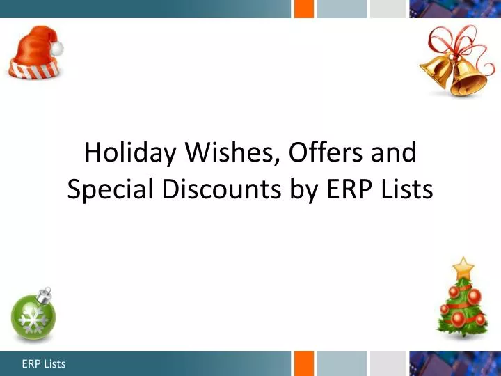 holiday wishes offers and special discounts by erp lists