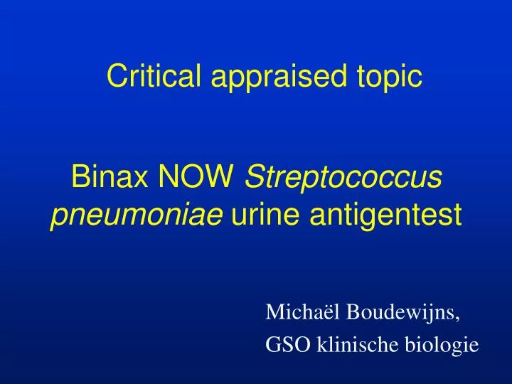 binax now streptococcus pneumoniae urine antigentest