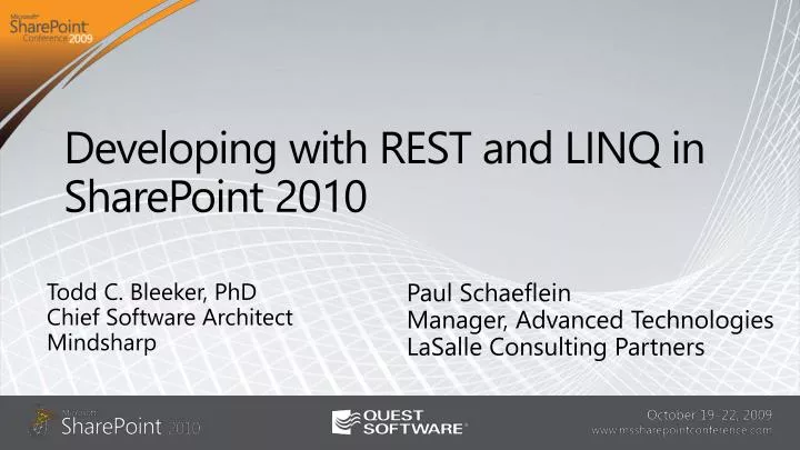 developing with rest and linq in sharepoint 2010