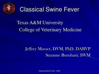 Classical Swine Fever