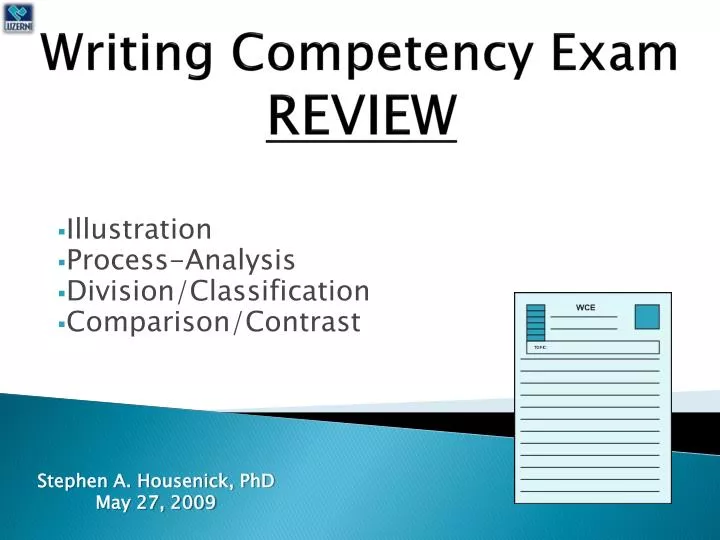 writing competency exam review