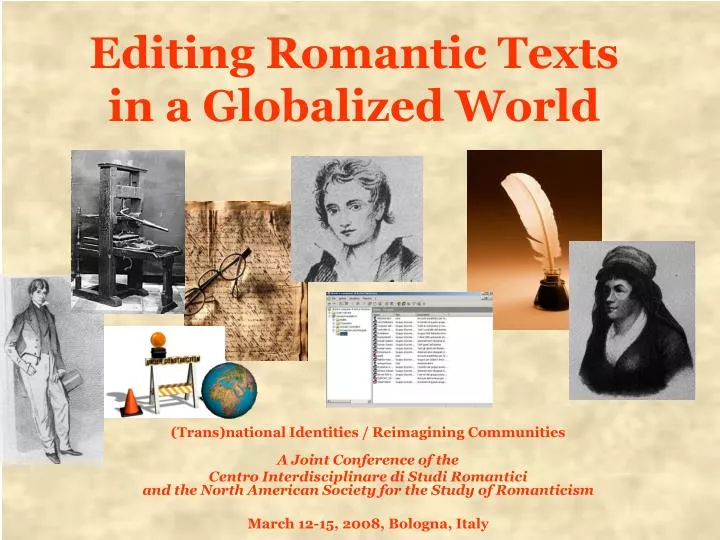 editing romantic texts in a globalized world