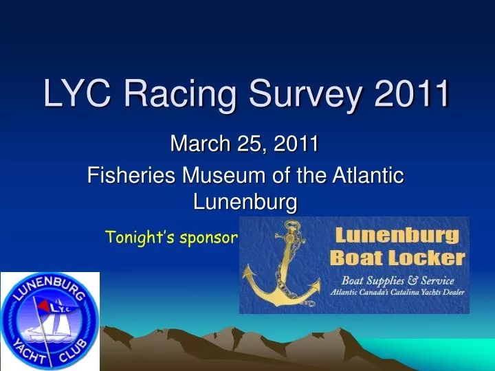 lyc racing survey 2011