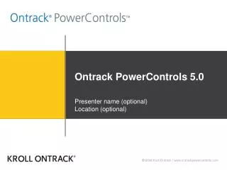 Ontrack PowerControls 5.0