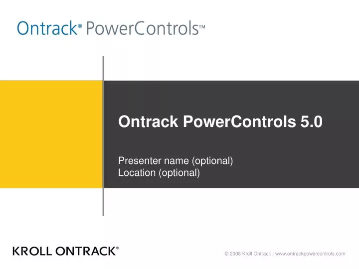 ontrack powercontrols 5 0