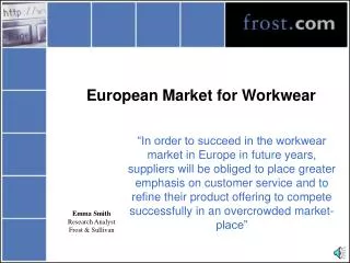 European Market for Workwear