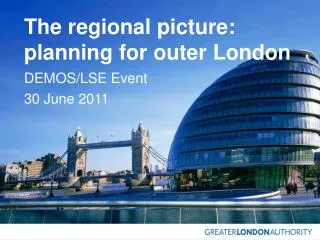 The regional picture: planning for outer London