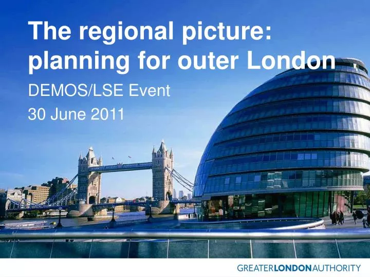 the regional picture planning for outer london