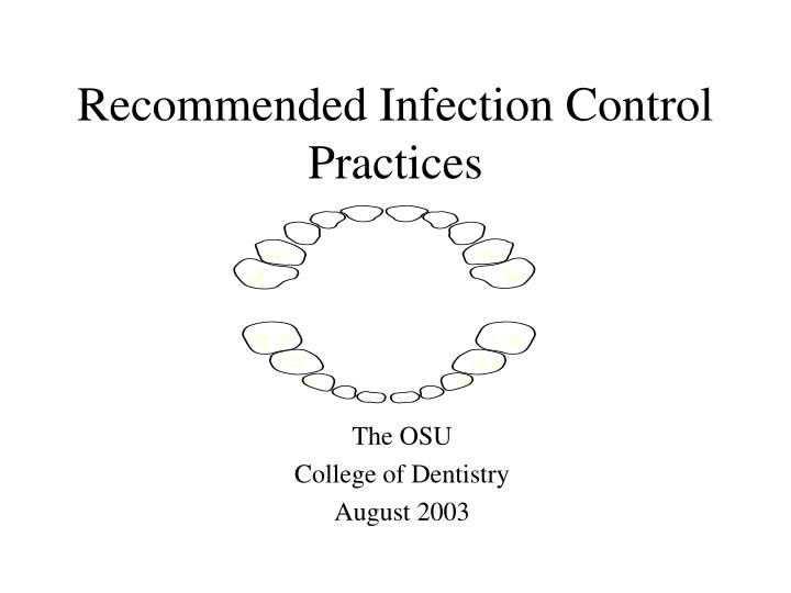 recommended infection control practices