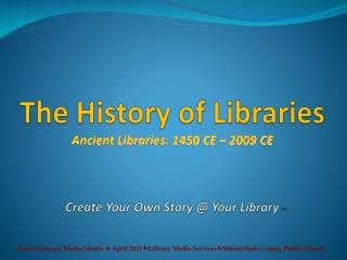 Create Your Own Story @ Your Library