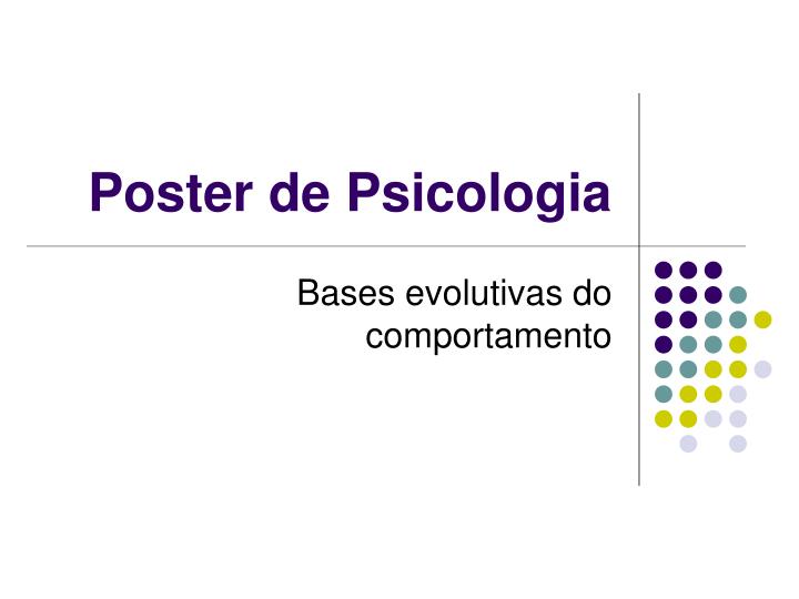 poster de psicologia