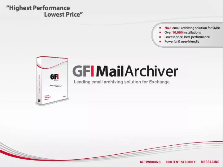 leading email archiving solution for exchange