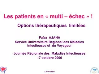 les patients en multi chec