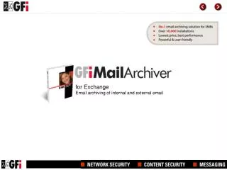 for Exchange Email archiving of internal and external email