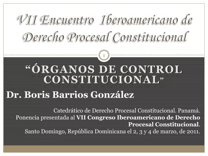 vii encuentro iberoamericano de derecho procesal constitucional