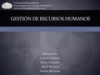 gesti n de recursos humanos