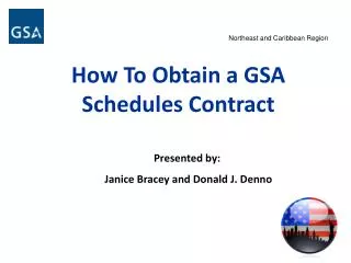 How To Obtain a GSA Schedules Contract