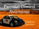 Parental Control Awareness - slide 1