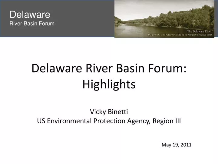 delaware river basin forum highlights