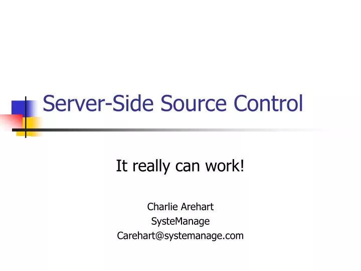 server side source control