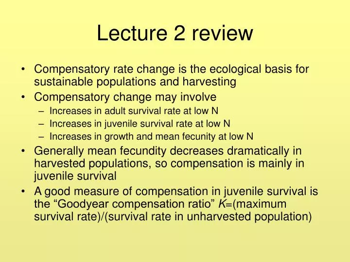 lecture 2 review