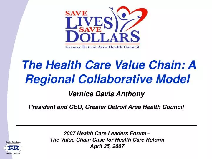 the health care value chain a regional collaborative model
