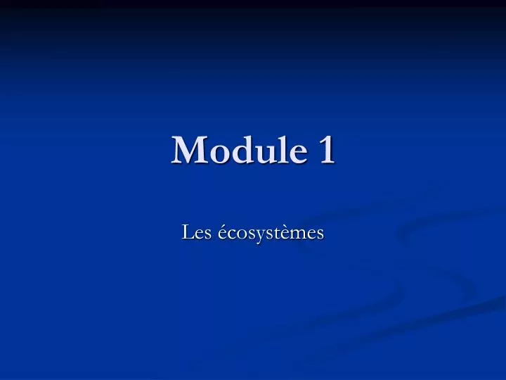 module 1