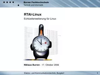 rtai linux echtzeiterweiterung f r linux
