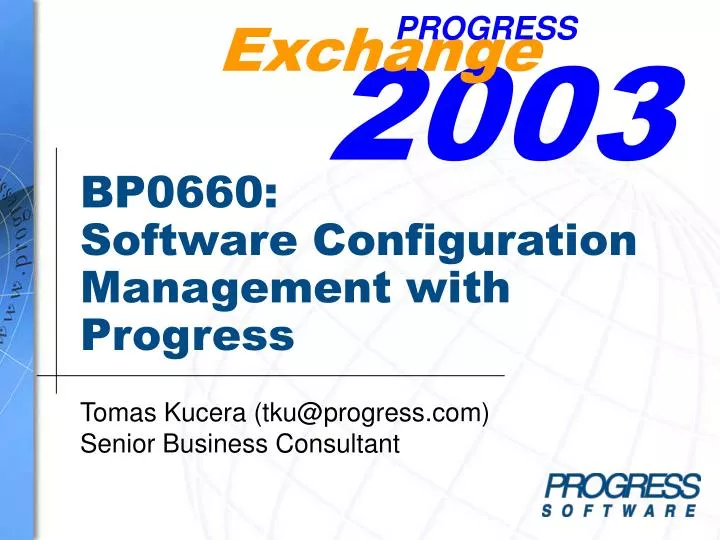 bp0 66 0 software configuration management with progress