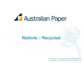 Rethink – Recycled